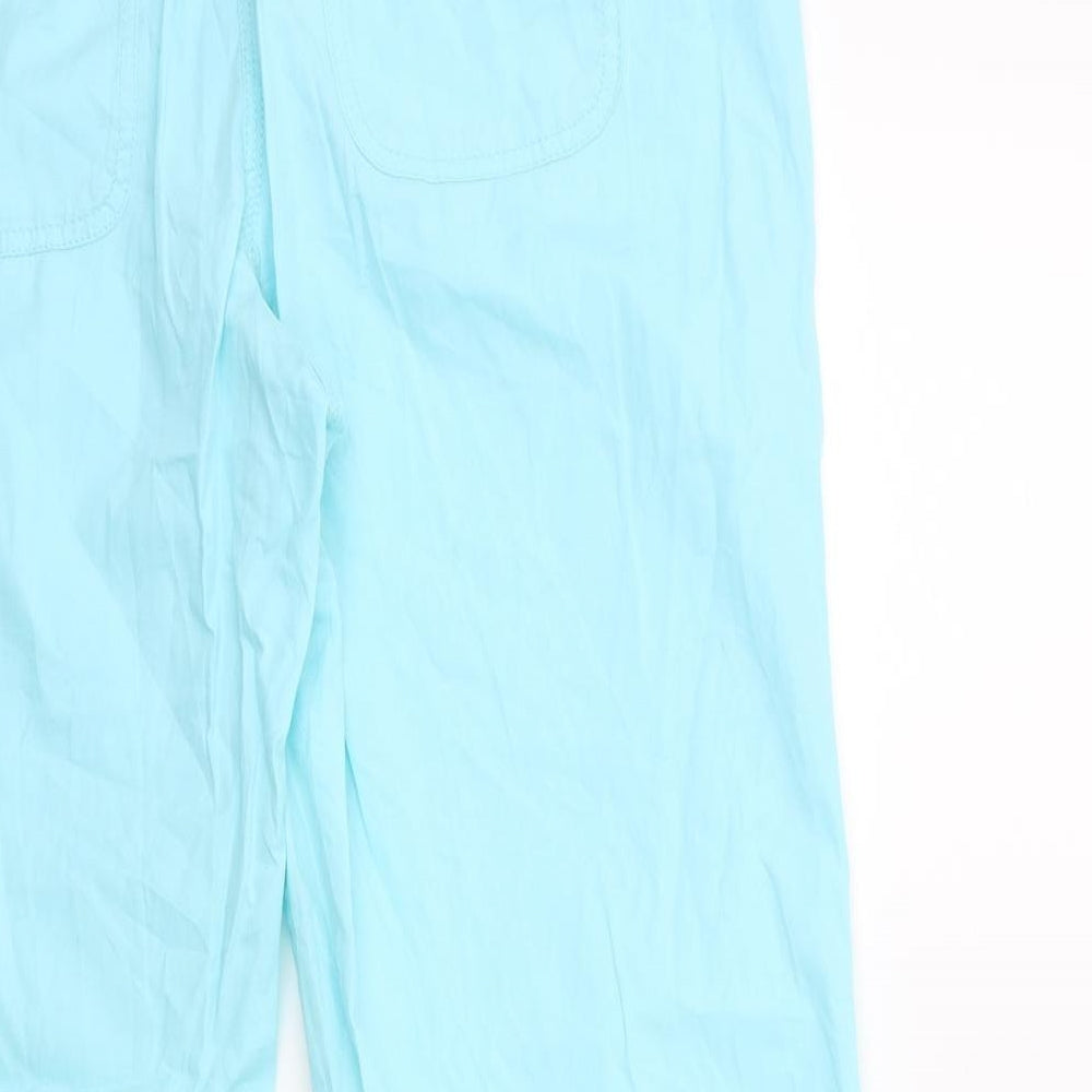 George Womens Blue   Cropped Trousers Size 12 L25 in