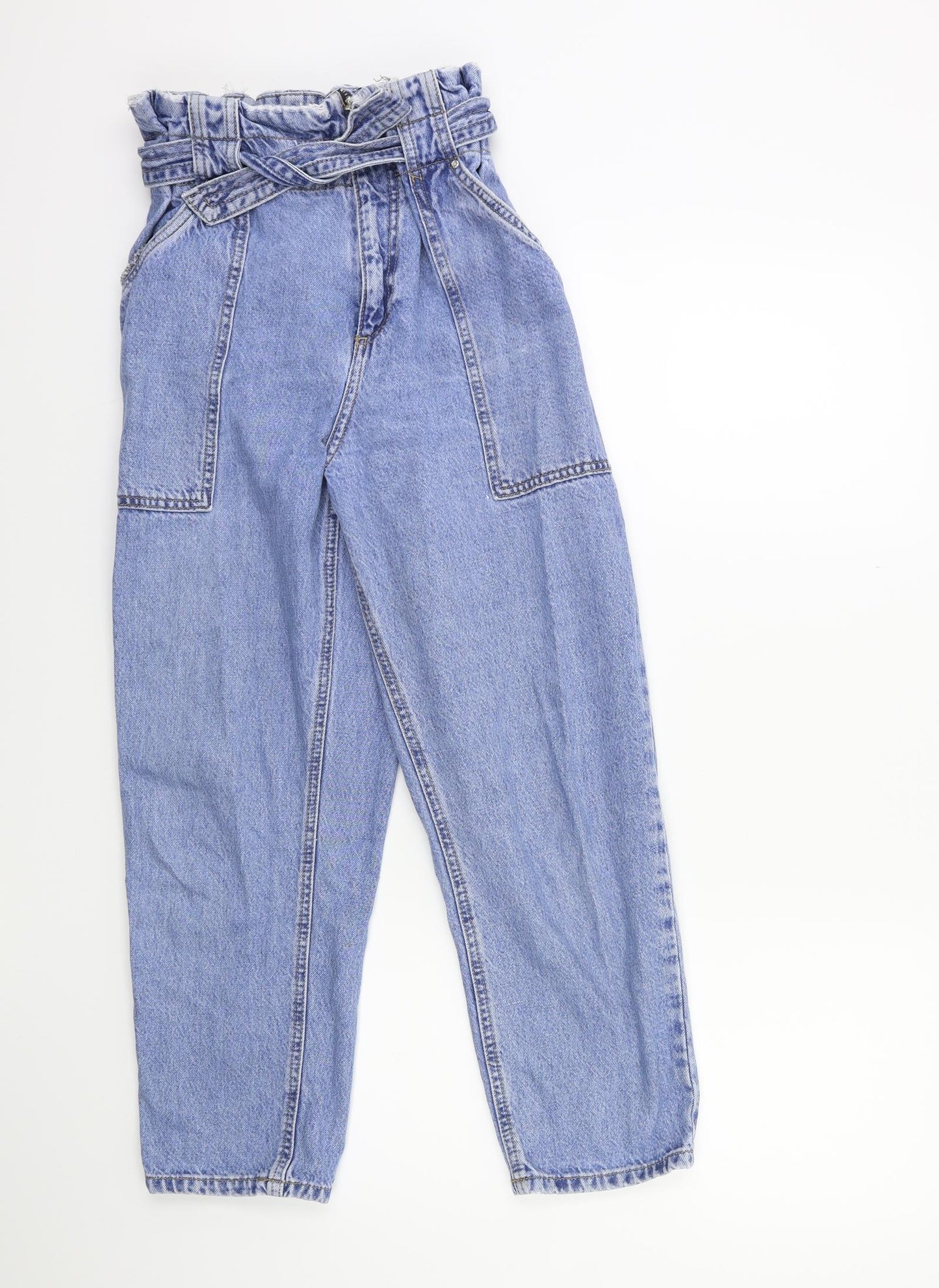 River Island Womens Blue  Denim Mom Jeans Size 10 L25 in