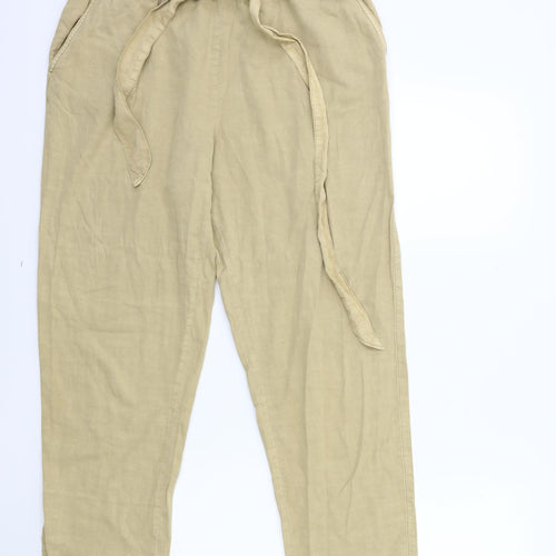 H&M Womens Beige   Trousers  Size 14 L28 in