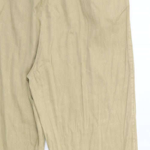 H&M Womens Beige   Trousers  Size 14 L28 in