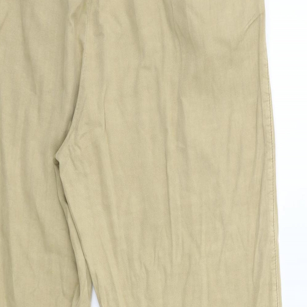 H&M Womens Beige   Trousers  Size 14 L28 in