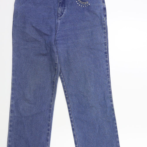 lafeinier Womens Blue  Denim Tapered Jeans Size 28 in L27 in