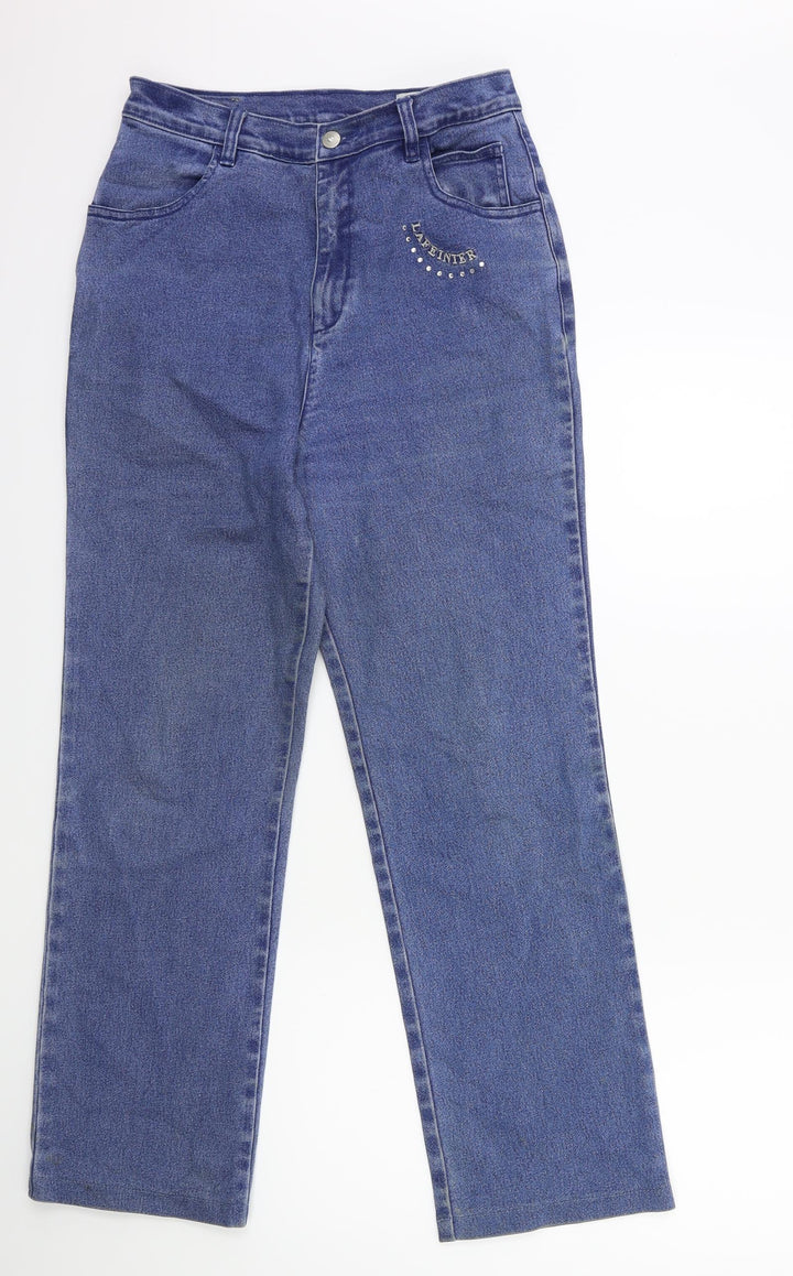 lafeinier Womens Blue  Denim Tapered Jeans Size 28 in L27 in