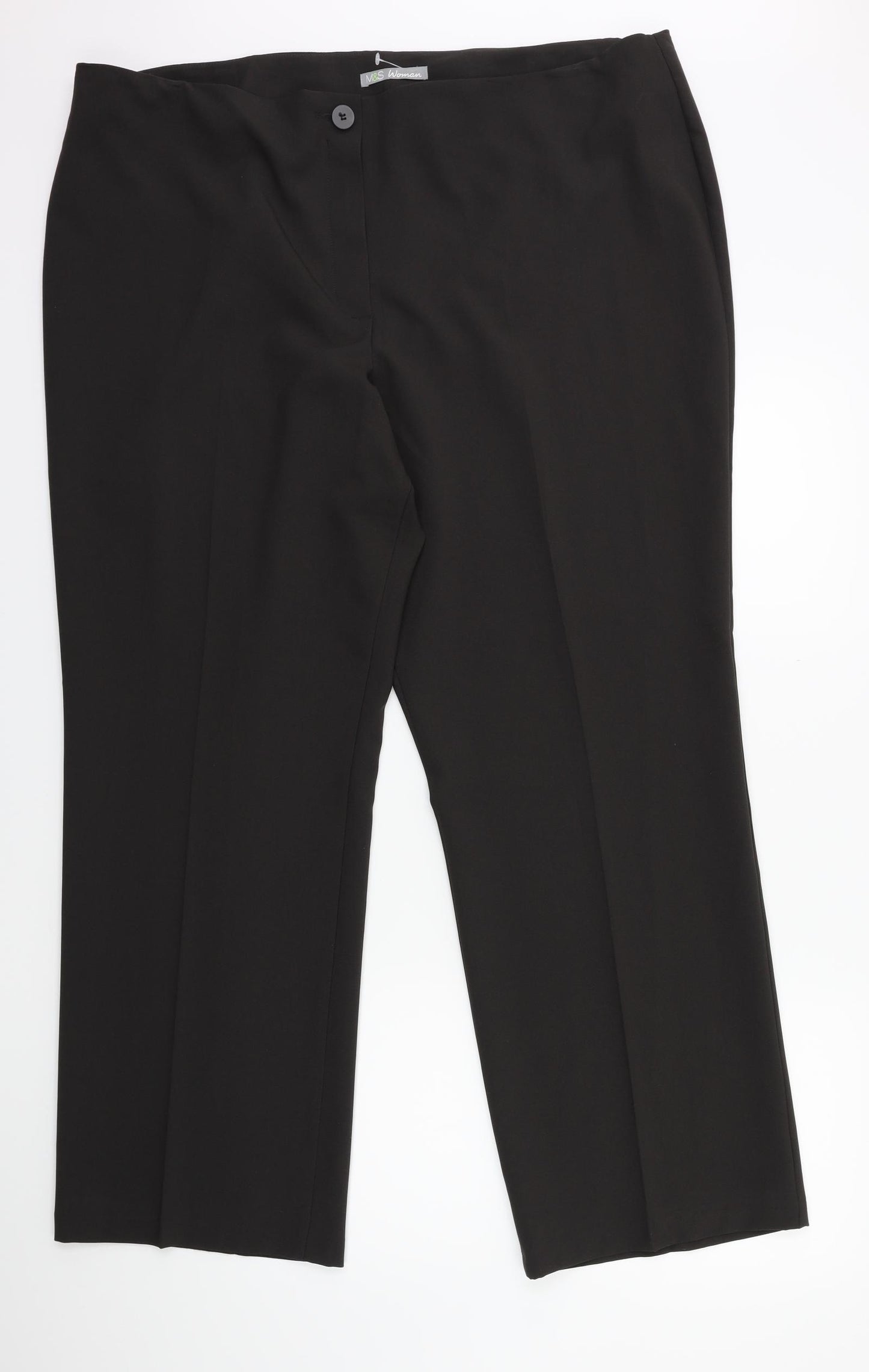 Marks and Spencer Womens Brown   Trousers  Size 22 L30 in