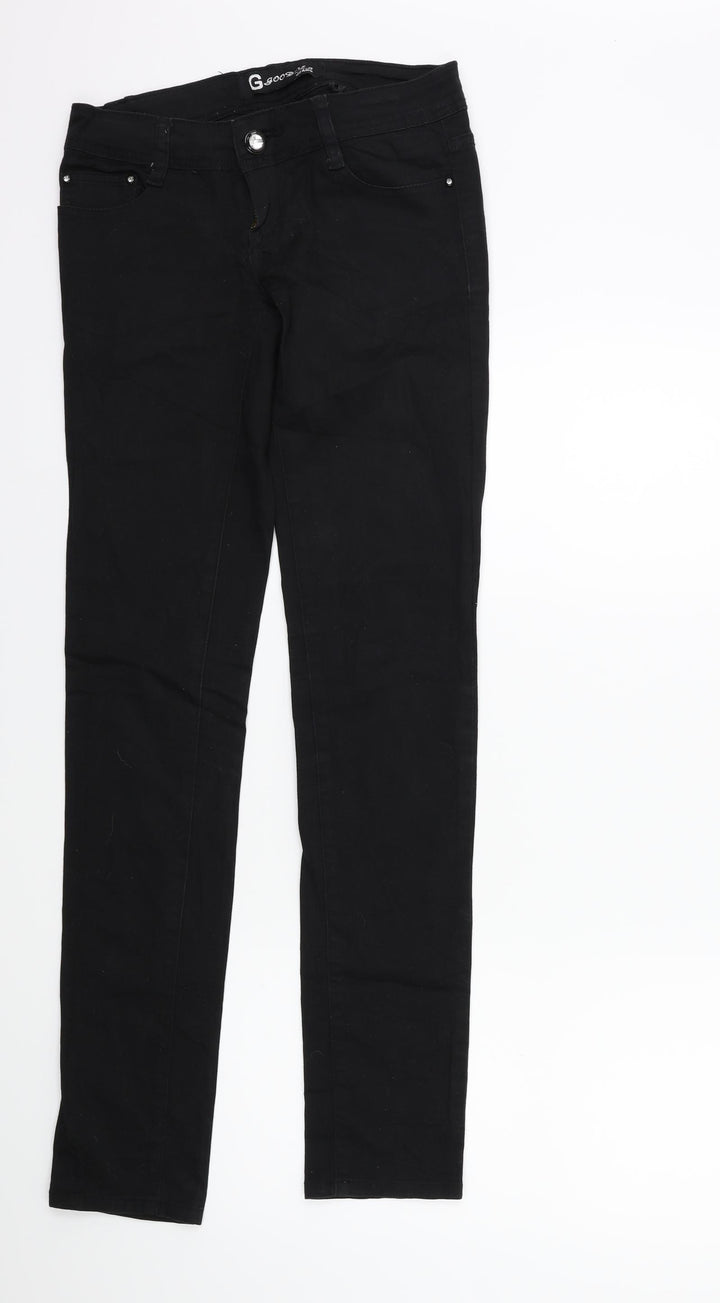 goodses Womens Black  Denim Skinny Jeans Size 8 L31 in
