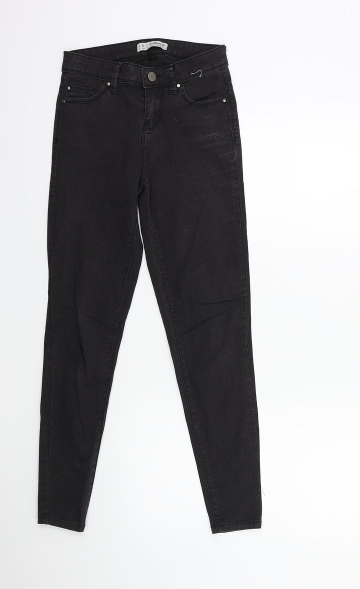 Denim & Co. Womens Black Denim Skinny Jeans Size 6 L27 in