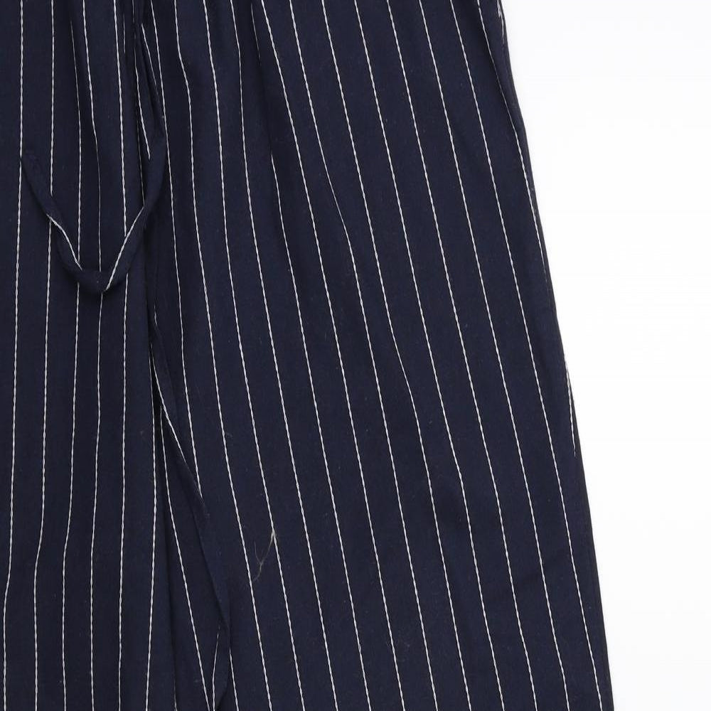 Zanzea Womens Blue Striped  Trousers  Size XL L30 in