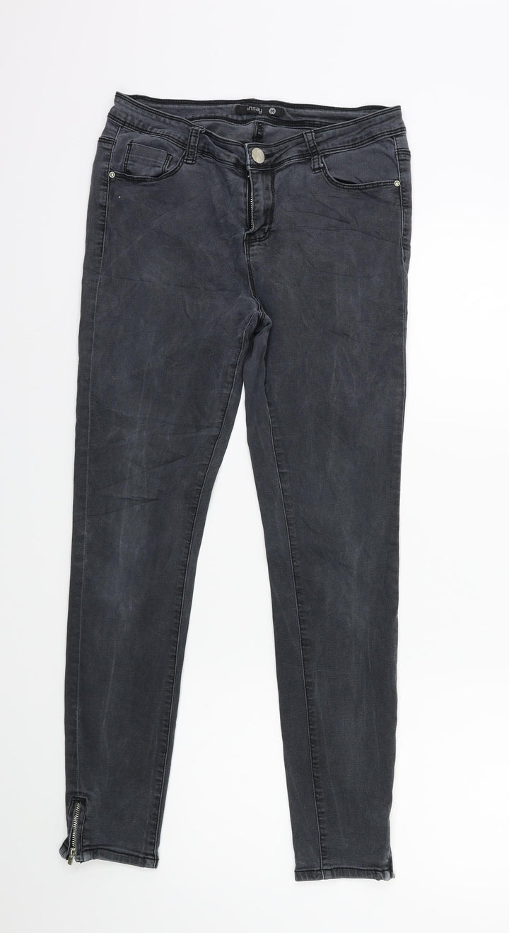 Sinsay Womens Grey Denim Skinny Jeans Size M L27 in