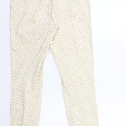 HELENE FICHER Womens Beige Geometric  Trousers  Size 30 in L28 in