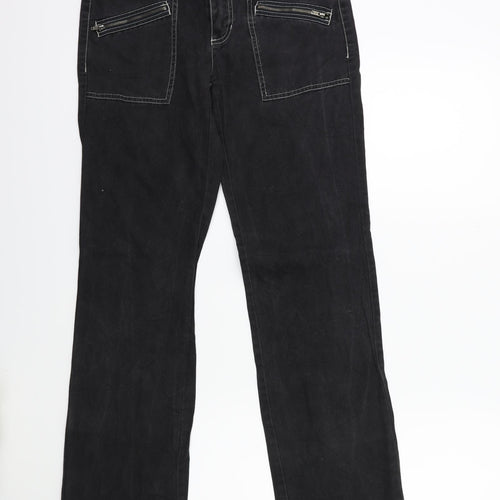 EDC Womens Grey  Denim Straight Jeans Size 6 L31 in