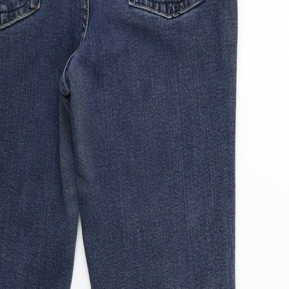 Per Una Womens Blue  Denim Flared Jeans Size 14 L28 in
