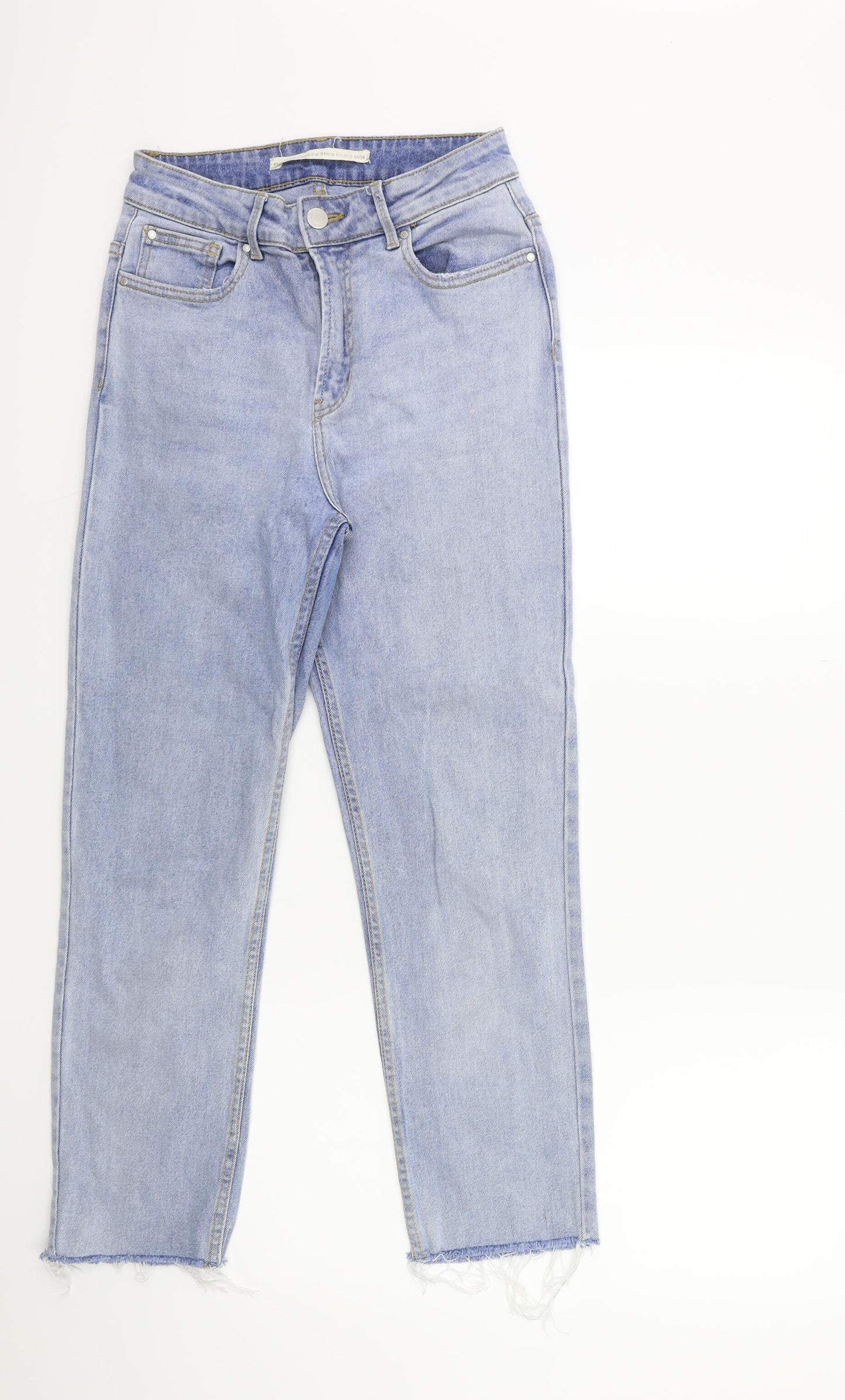 Brave Soul Womens Blue  Denim Mom Jeans Size 10 L25 in
