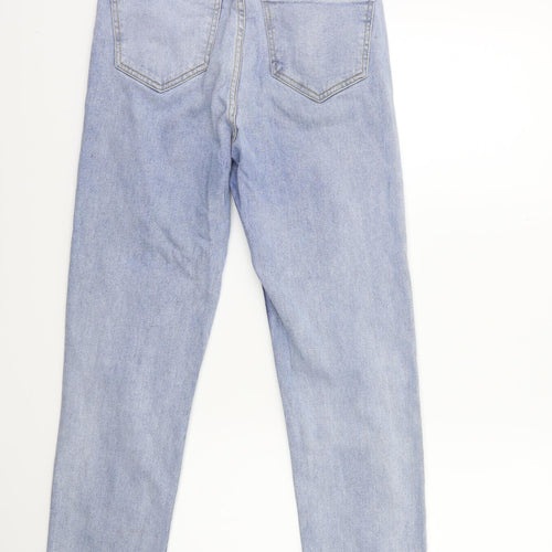 Brave Soul Womens Blue  Denim Mom Jeans Size 10 L25 in
