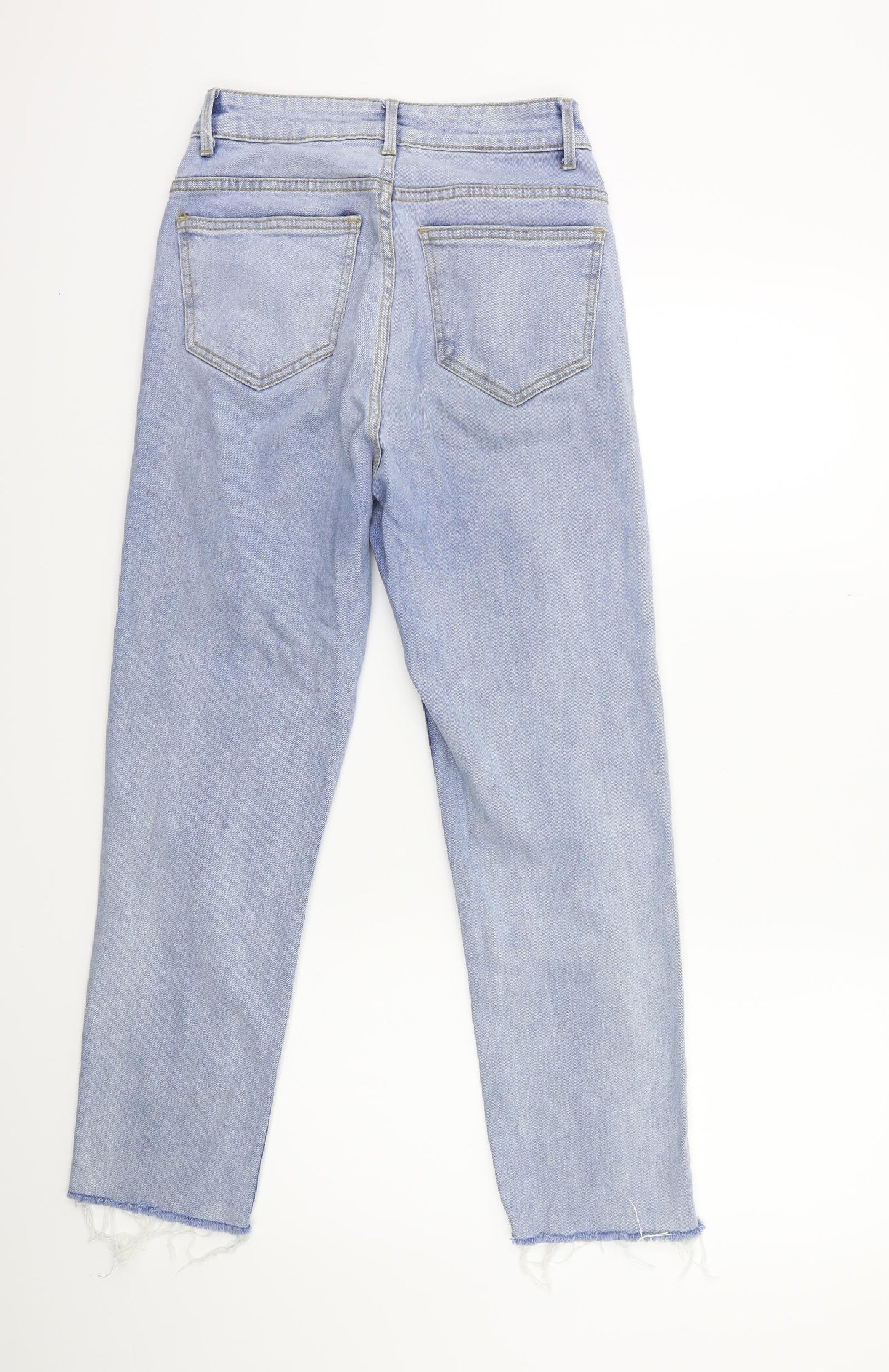 Brave Soul Womens Blue  Denim Mom Jeans Size 10 L25 in