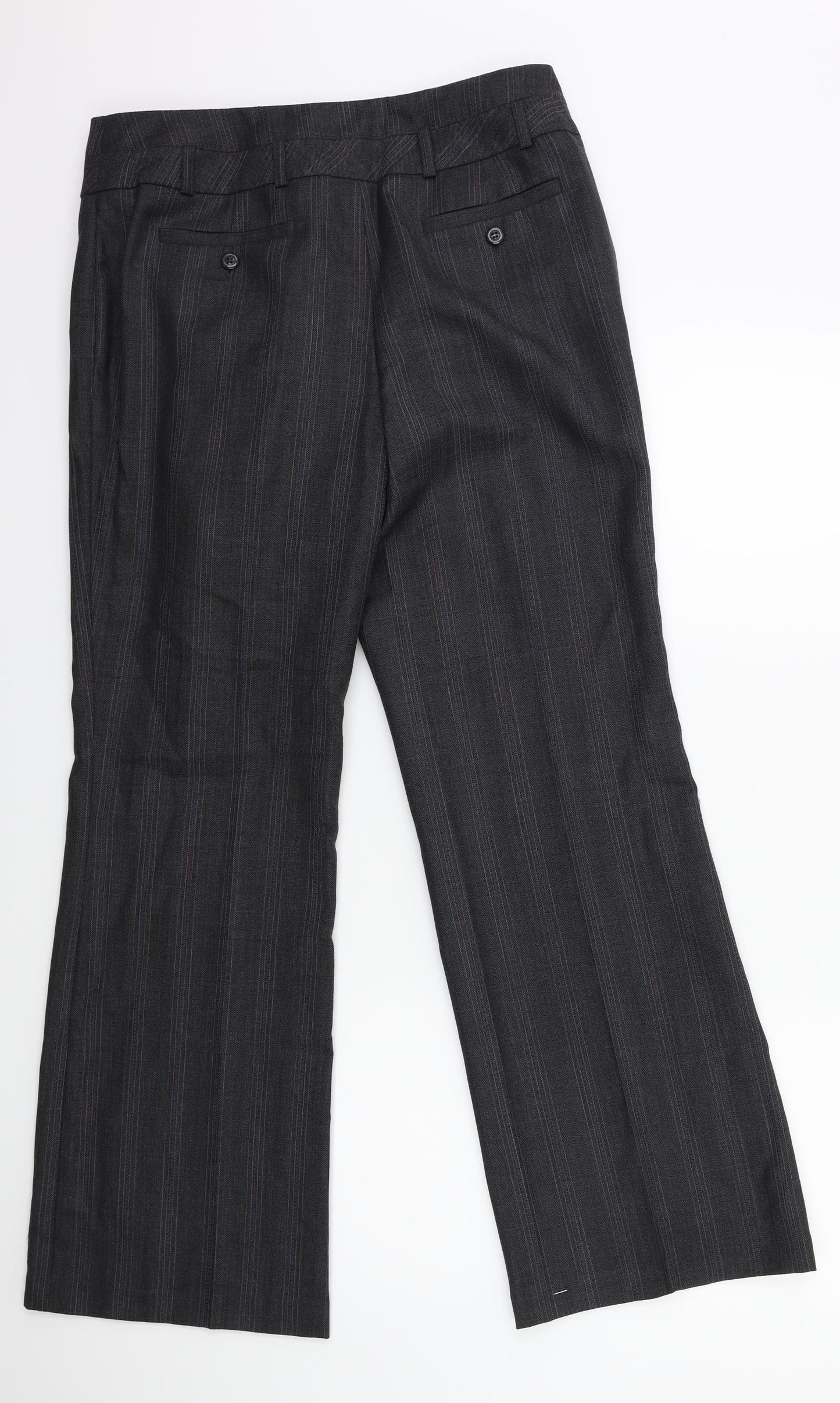 NEXT Womens Blue Striped  Trousers  Size 10 L30 in