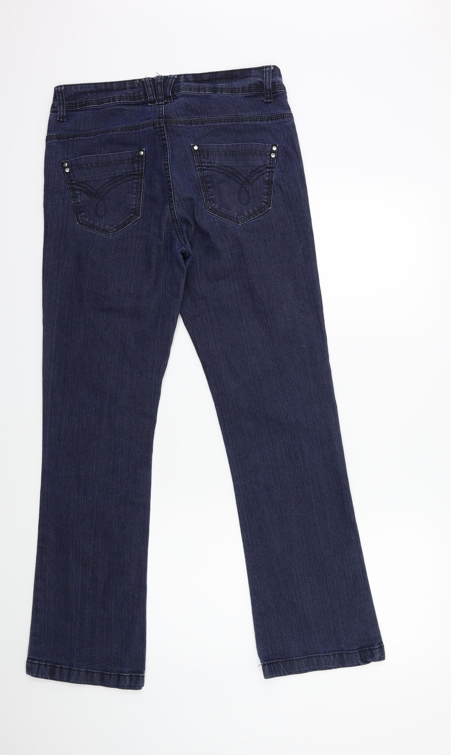 Original Denim Womens Blue  Denim Straight Jeans Size 12 L31 in