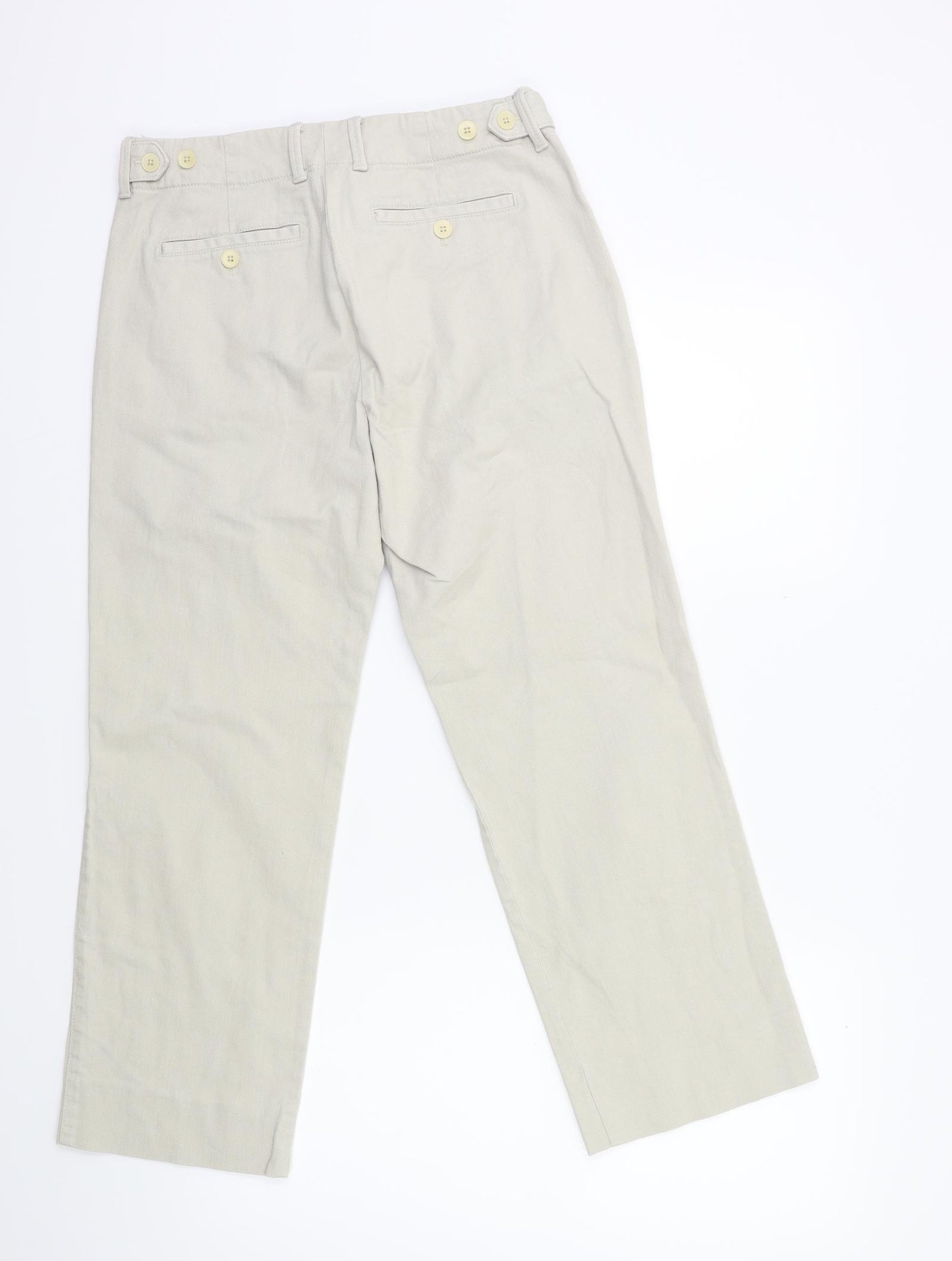 Jigsaw Womens Beige  Denim Straight Jeans Size 10 L25 in