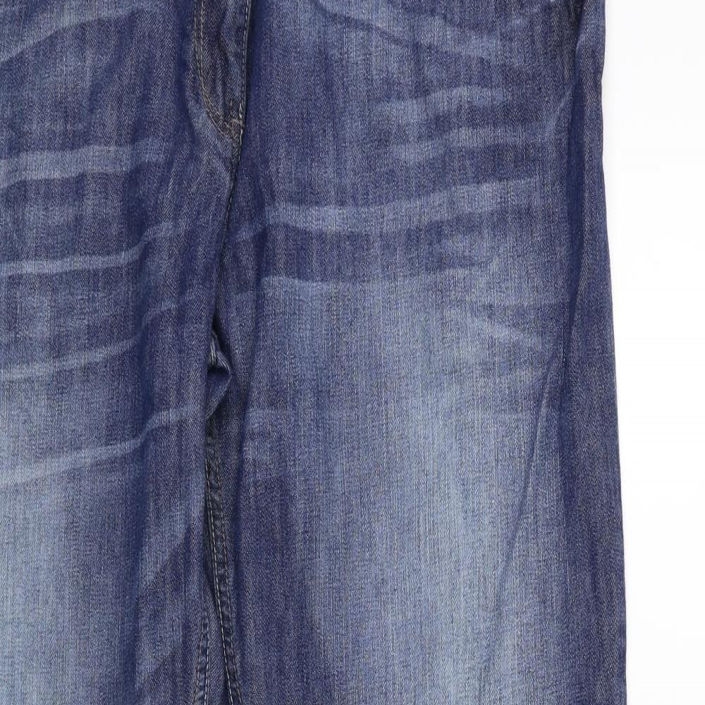 NEXT Womens Blue  Denim Flared Jeans Size 18 L31 in