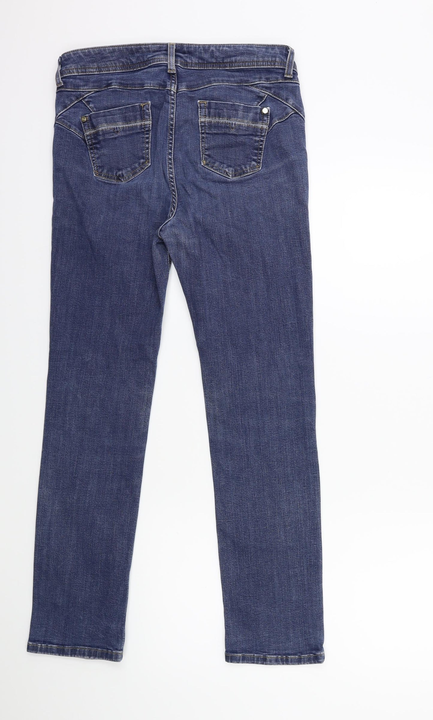 Per Una Womens Blue  Denim Skinny Jeans Size 10 L28 in