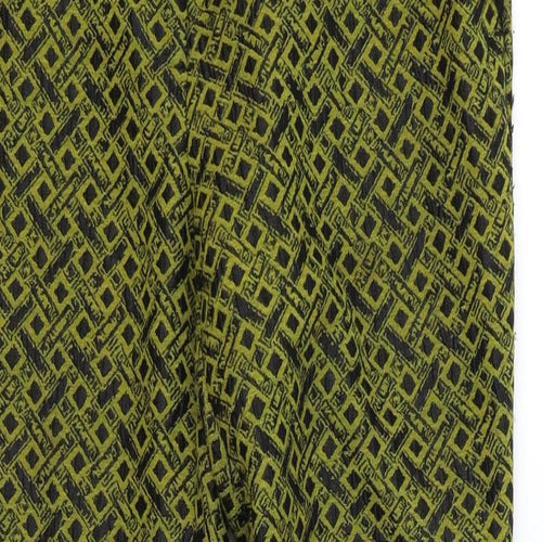 River Island Womens Black Geometric  Trousers  Size 10 L26 in