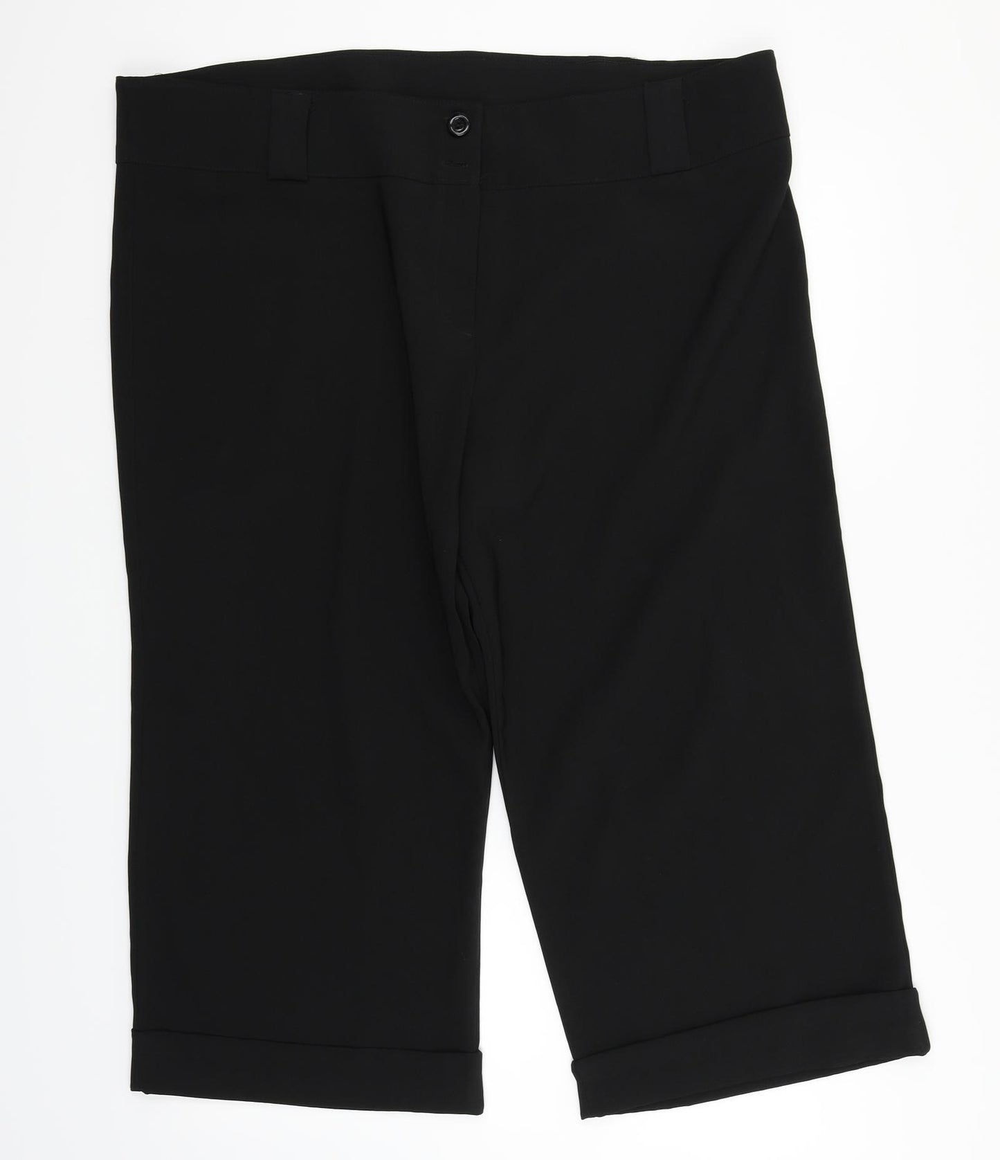 Preworn Womens Black   Trousers  Size 22 L22 in