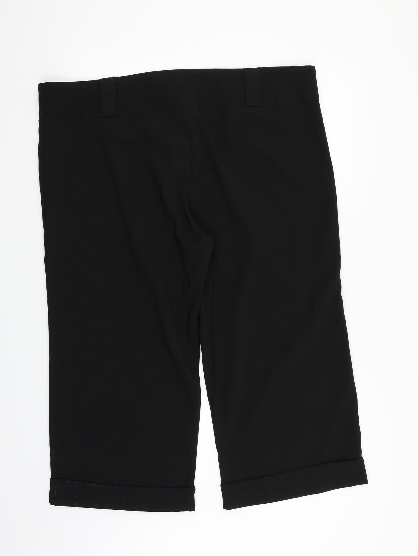 Preworn Womens Black   Trousers  Size 22 L22 in