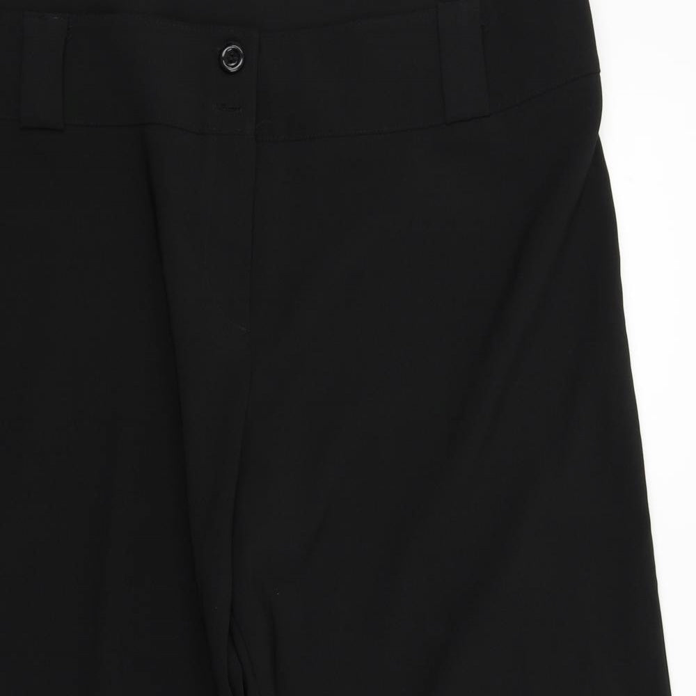 Preworn Womens Black   Trousers  Size 22 L22 in