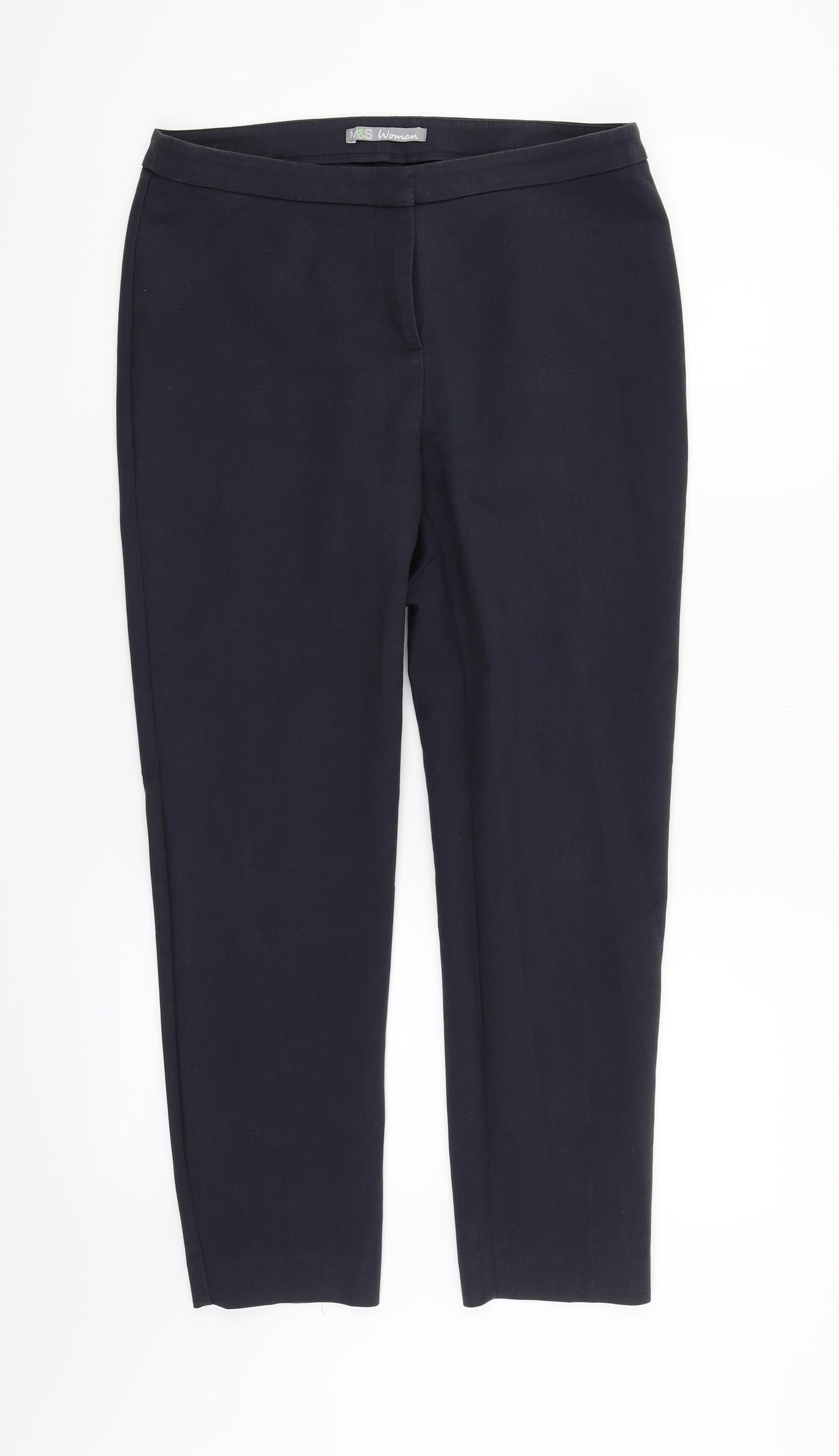 Marks and Spencer Womens Blue   Trousers  Size 10 L26 in