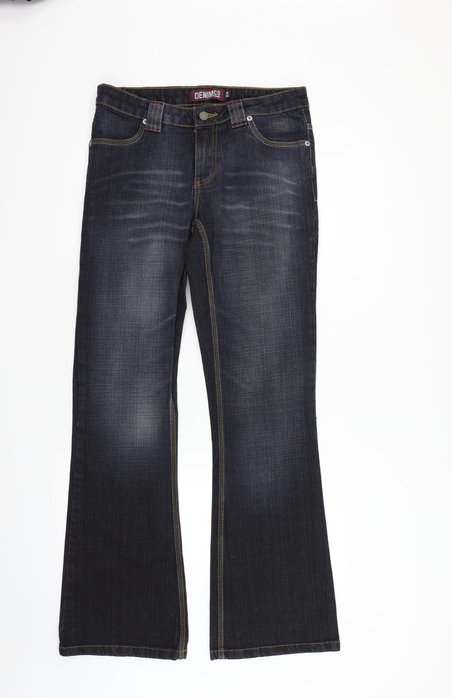 deniem co Womens Black   Straight Jeans Size 10 L31 in