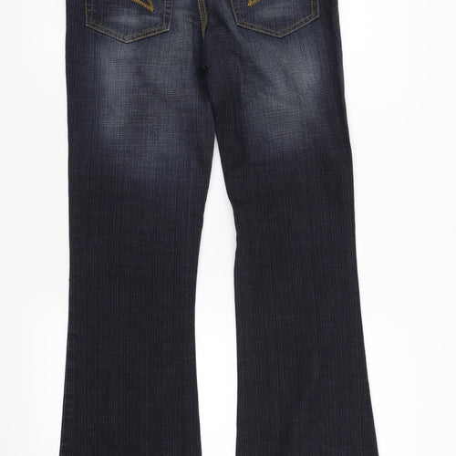 deniem co Womens Black   Straight Jeans Size 10 L31 in