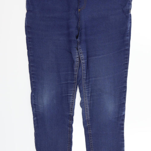 Marks and Spencer Womens Blue   Straight Jeans Size 14 L24 in
