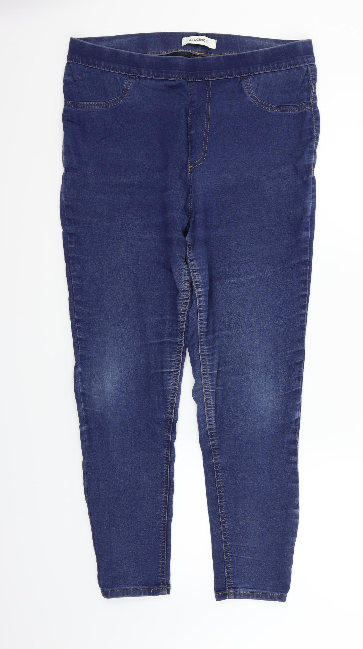 Marks and Spencer Womens Blue   Straight Jeans Size 14 L24 in