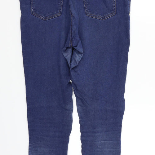 Marks and Spencer Womens Blue   Straight Jeans Size 14 L24 in