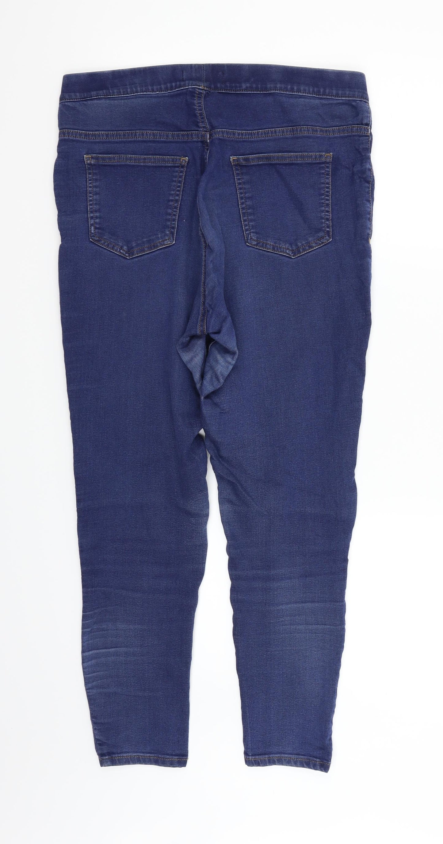 Marks and Spencer Womens Blue   Straight Jeans Size 14 L24 in