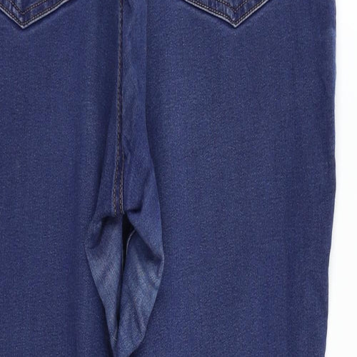 Marks and Spencer Womens Blue   Straight Jeans Size 14 L24 in