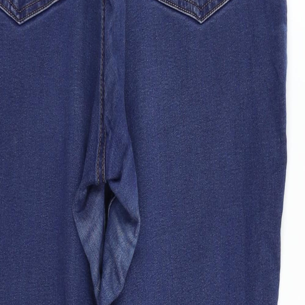 Marks and Spencer Womens Blue   Straight Jeans Size 14 L24 in