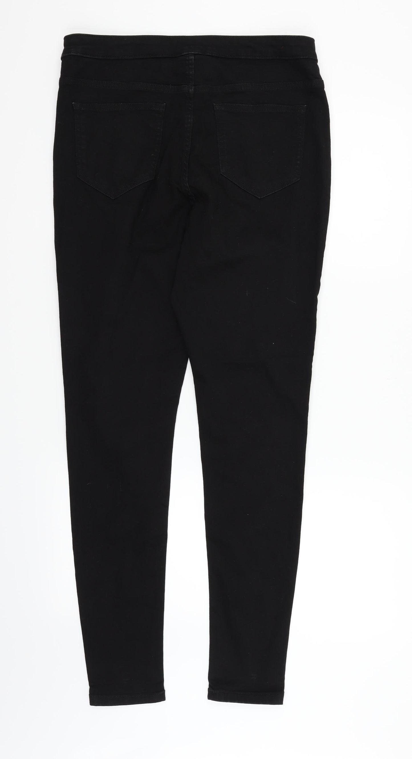 Marks and Spencer Womens Black   Straight Jeans Size 16 L28 in