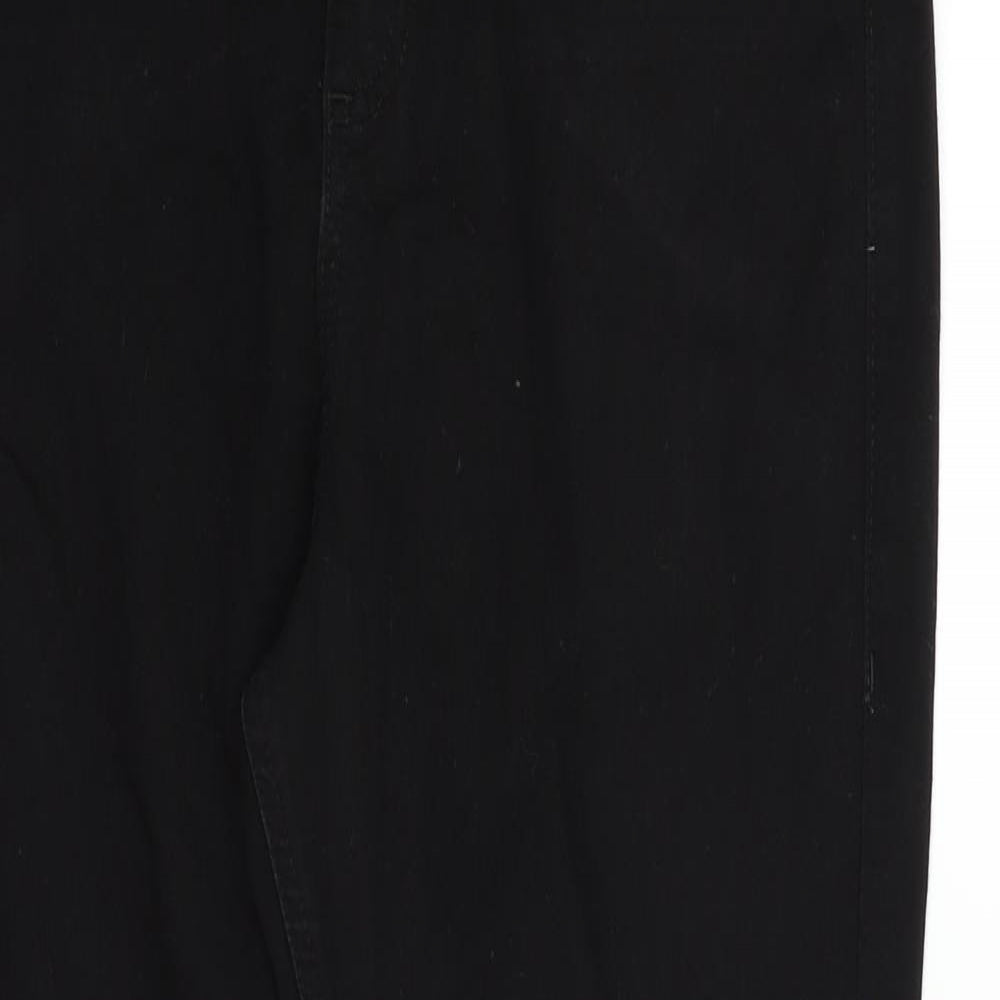 Marks and Spencer Womens Black   Straight Jeans Size 16 L28 in