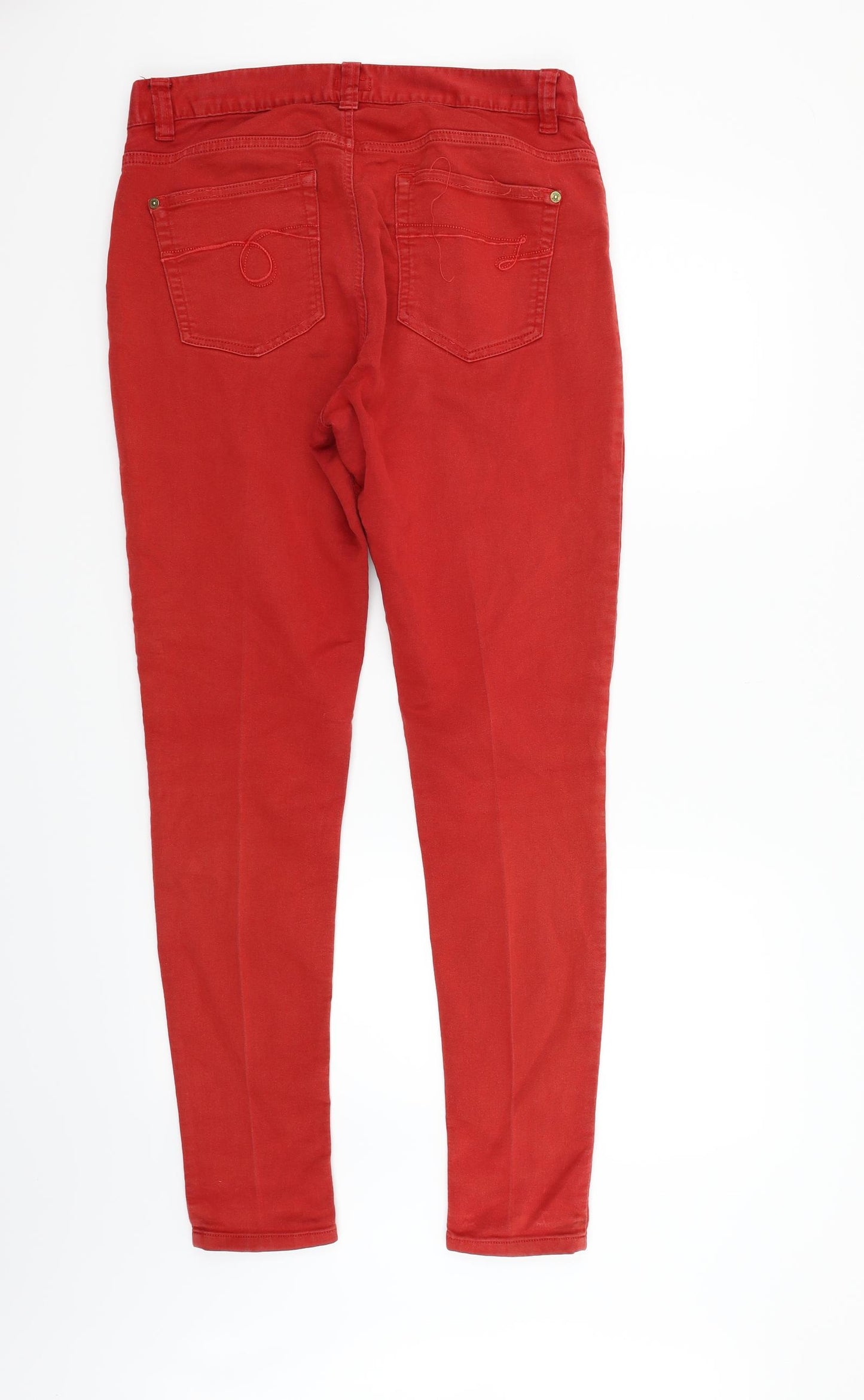 Joules Womens Red   Straight Jeans Size L L28 in