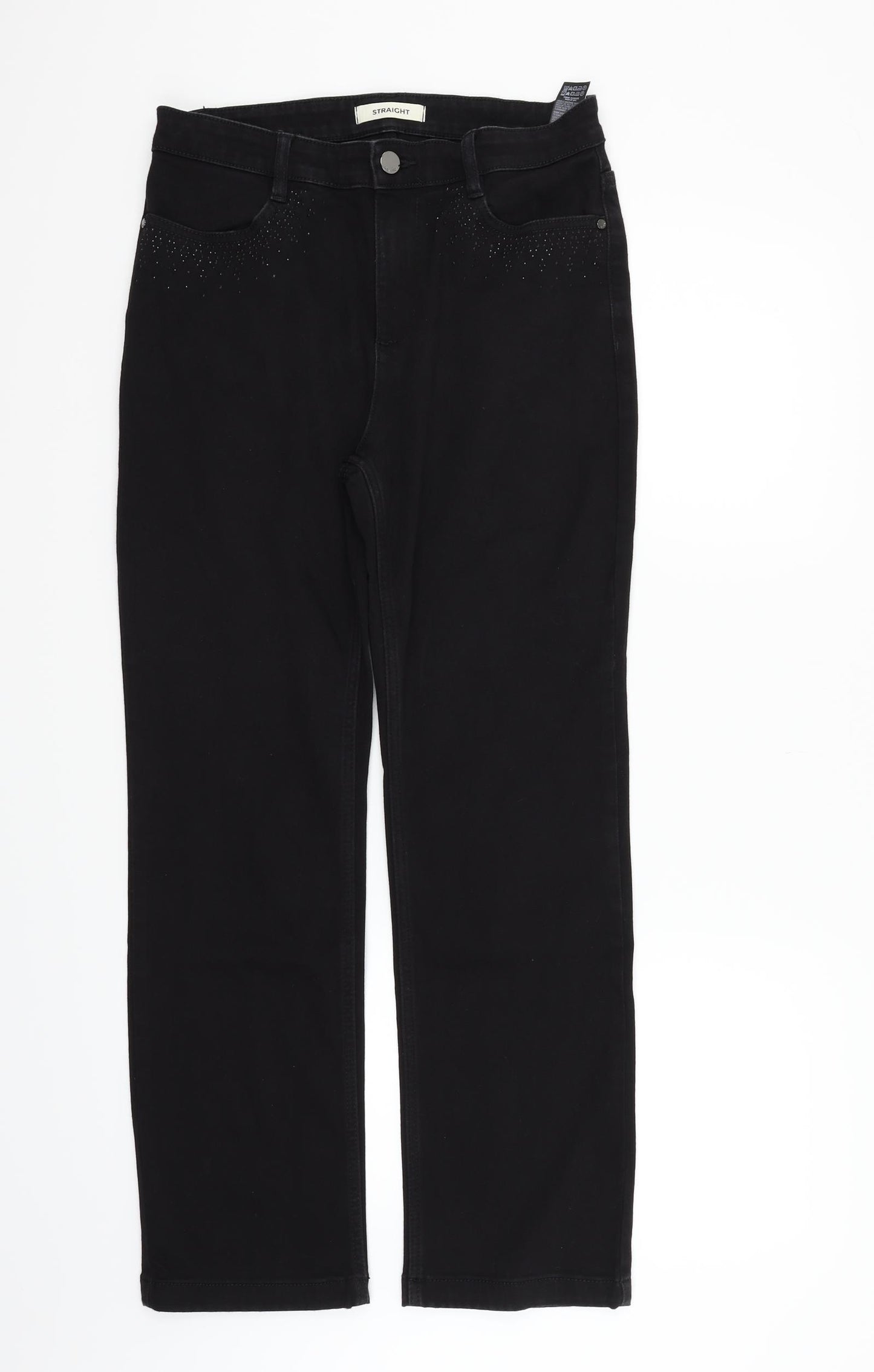 Marks and Spencer Womens Black   Trousers  Size 12 L27 in