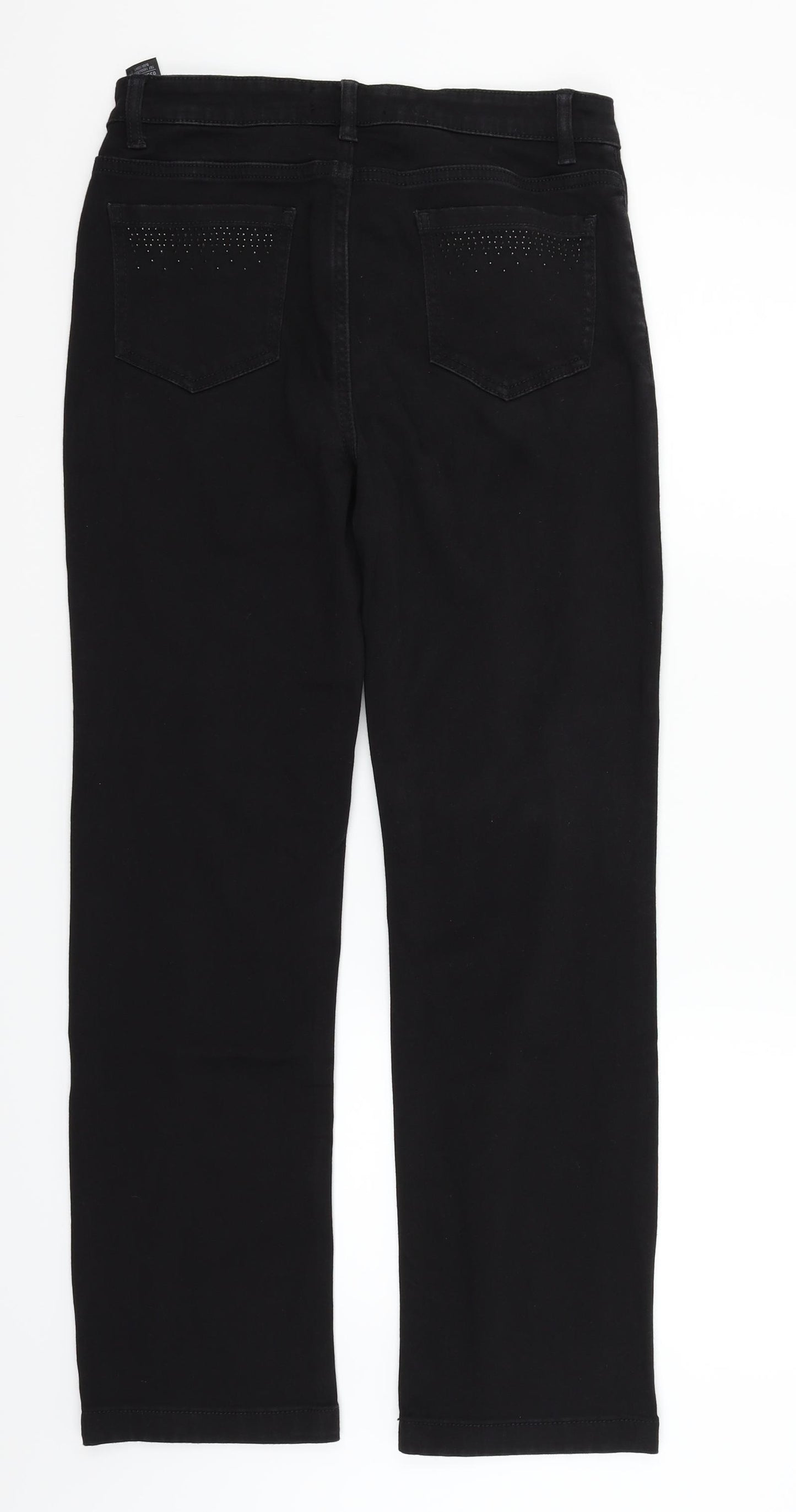 Marks and Spencer Womens Black   Trousers  Size 12 L27 in