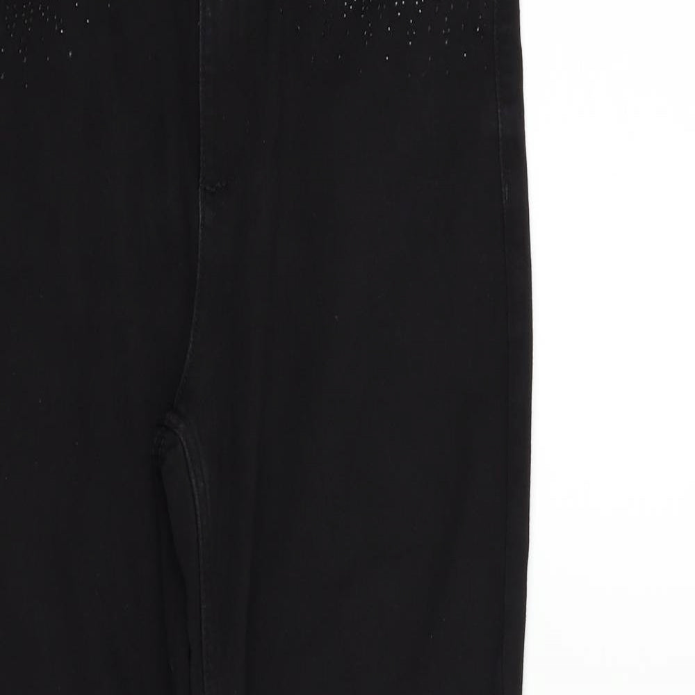 Marks and Spencer Womens Black   Trousers  Size 12 L27 in