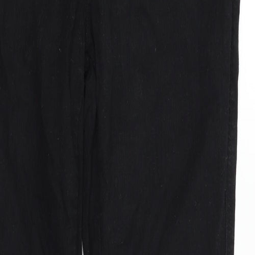 NEXT Womens Black   Straight Jeans Size 12 L28 in