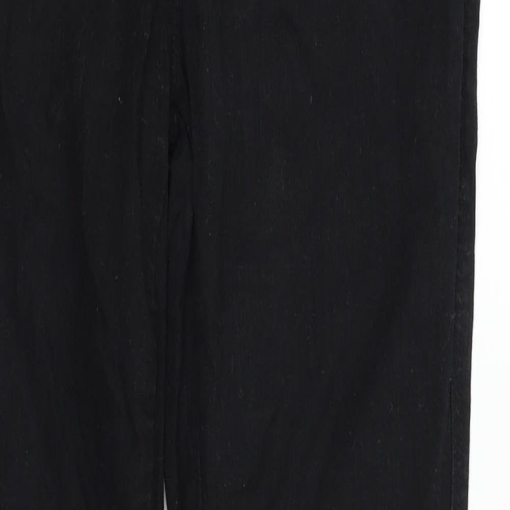NEXT Womens Black   Straight Jeans Size 12 L28 in