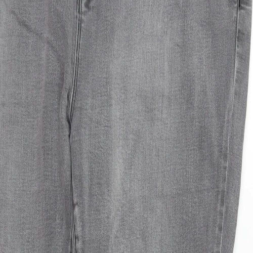 New Look Womens Grey   Straight Jeans Size 18 L28 in