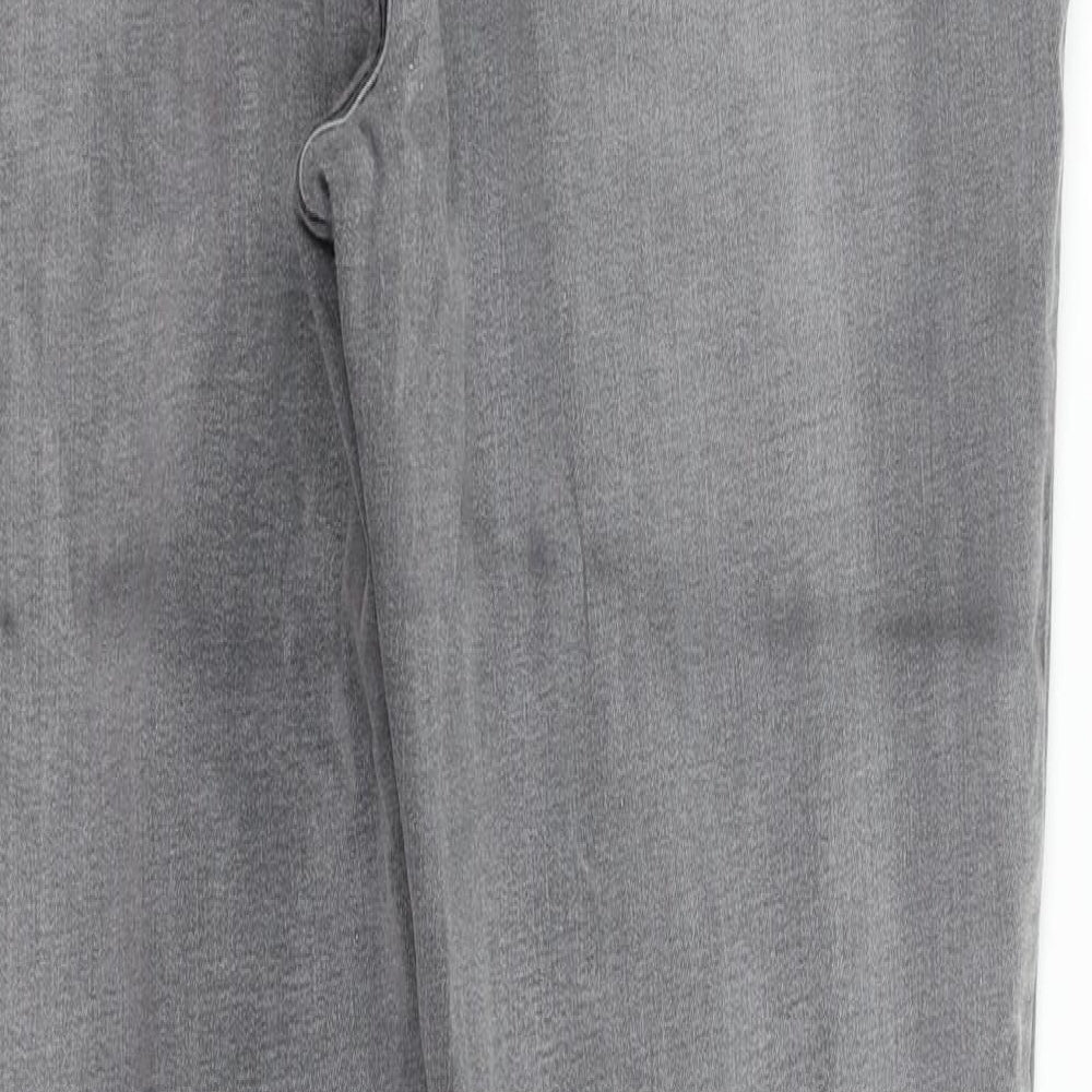New Look Womens Grey   Straight Jeans Size 18 L28 in