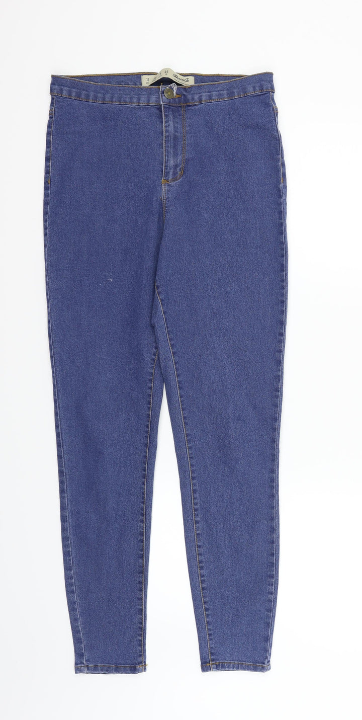 deniem & co Womens Blue   Straight Jeans Size 12 L28 in