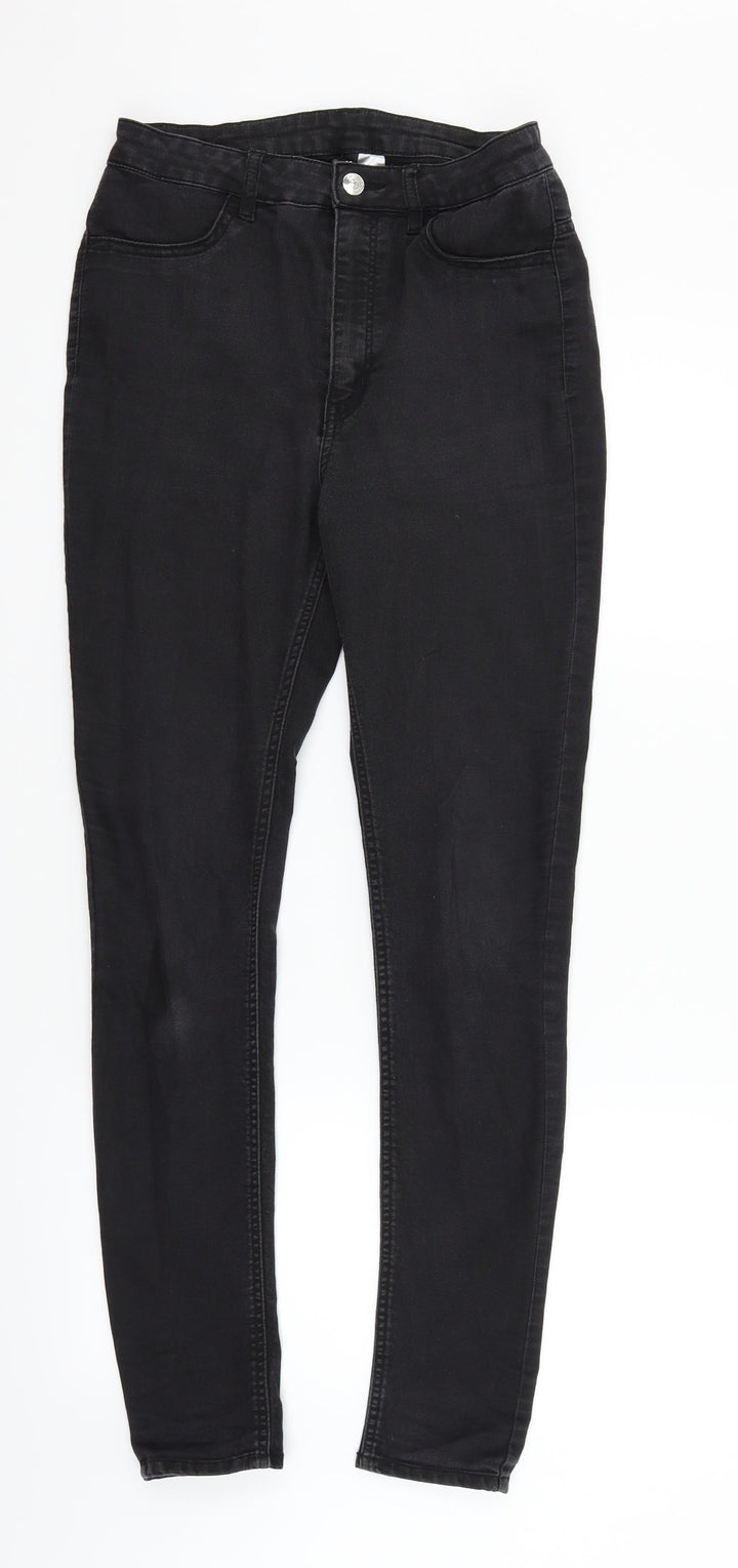 Divided Womens Black Straight Jeans Size 12 L31 in