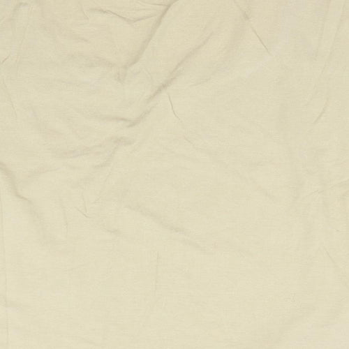Aria Womens Beige   Basic T-Shirt Size 16