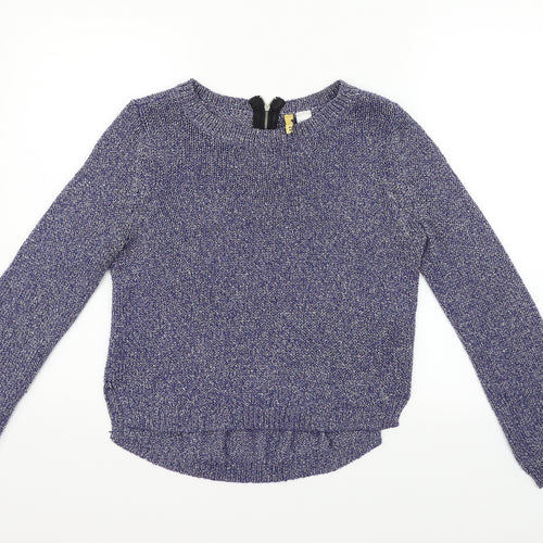 Divided Womens Blue   Pullover Jumper Size 8